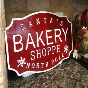 Holiday | Last 1santas Bakery Shoppe Tin Sign Decor | Poshmark